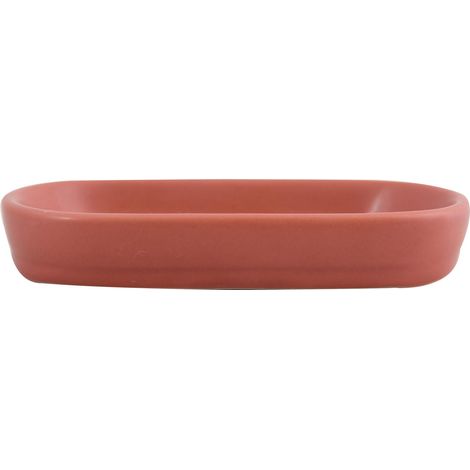 Porte Savon Céramique - Maonie Terracotta Mat - Design Moderne pour Salle de Bain - Rangement Pratique Et Esthétique - 13.9 x 9 cm - Facile à Nettoyer - Résistant à l'Humidité (1/3)
