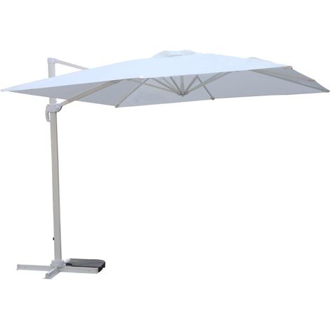 Ombrellone Verso a braccio misura 3x4 mt colore bianco art. M0453-08
