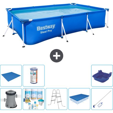 Bestway Piscina Bestway Steel Pro Rettangolare - 300x201x66 cm - 8-pezzi  S21567 (1/5)