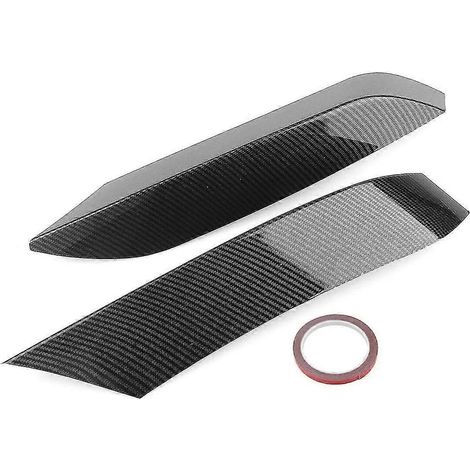 Frontstoßstangen-Seitenschlitz-Splitterblende für BMW F80 M3 (2014–2019), F82 und F83 M4 (2015–2020) – Ansaugrahmen, obere Spoilerabdeckung, Canard – Carbonfaser-Optik