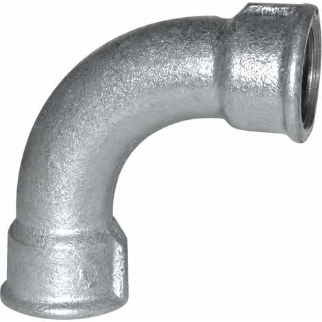 Winkelstück verformbar 90°, 66x76, weiblich verzinkt