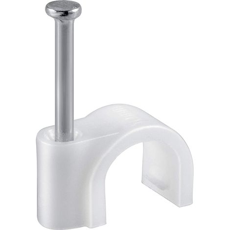 Wentronic Attache de cable 7,0 mm Blanc 100 pieces (Import Allemagne) (1/2)