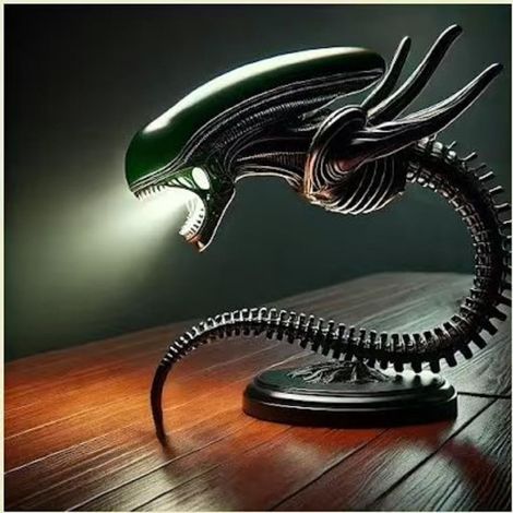 Lampe de bureau LED en forme d'extraterrestre, veilleuse originale, luminaire pour chambre d'enfant (1/4)