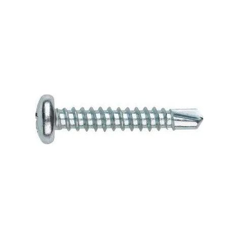 Tornillo autoperforante de cabeza de botón, acero galvanizado 4,2x38mm, 20 piezas.