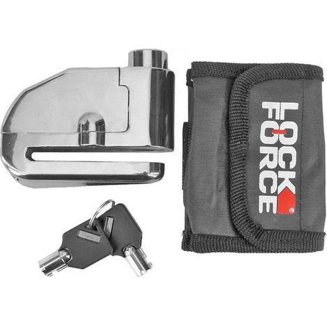 Protezione per disco freno Lock Force con allarme, cromata