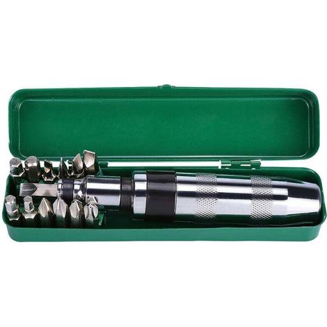 Destornillador de impacto 1/2”, con 14 puntas, juego de destornilladores für mecánica automotriz. (1/4)