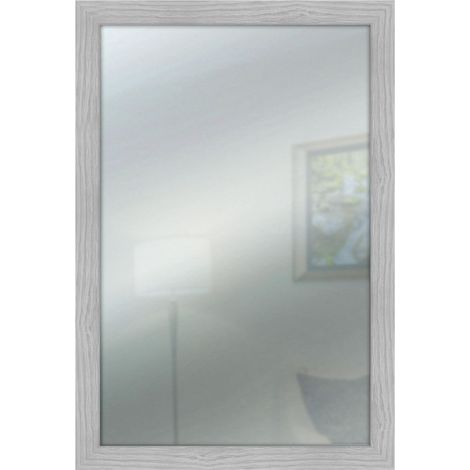 Lupia - Specchio da parete MIRROR SHABBY CHIC 40x65 cm colore Grigio, specchiera per camera da letto, soggiorno, ingresso, verticale o orizzontale (1/4)