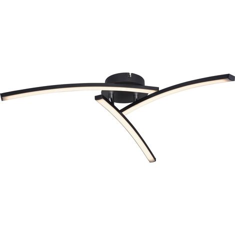 Globo - plafón - TANSY I - negro - metal - Ø 60cm - LED - (1/5)
