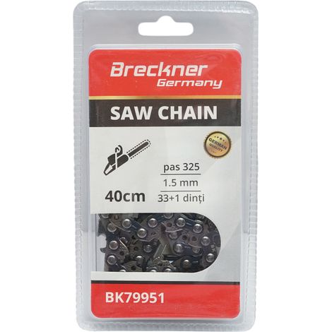 Catena per motosega, passo 325, 33+1 denti, 1,5 mm, lunghezza 40 cm Breckner Germany (1/4)