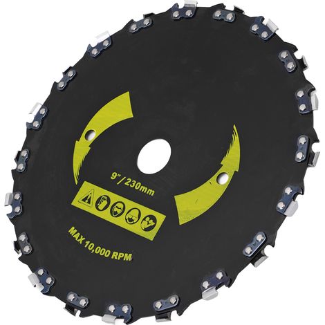 Winkel-Kettensägenscheibe aus legiertem Stahl, 23 cm (9 Zoll), 20 Zähne, für Holz- und Kunststoffbearbeitung, Schnitzen und Formen (1/5)