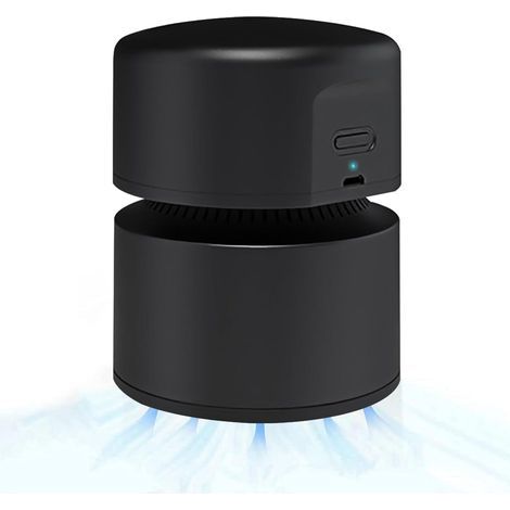 Aspirateur de bureau compact sans fil USB - Noir, puissant et abordable, idéal pour la voiture et son sac de transport, la solution parfaite pour des surfaces propres. (1/5)