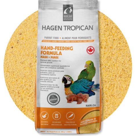 Papilla para cría de loros Tropican