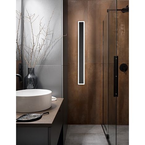 Applique LED WALLY en aluminium 22W 3000K Perenz 100 cm Noir