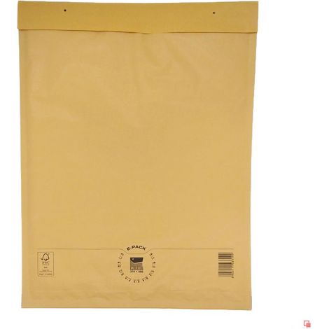 Enveloppes à bulles brunes K20 x50