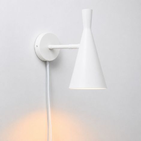 Aplique De Pared Escandinavo Orientable 330° Con Interruptor