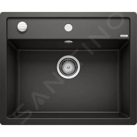 Blanco Dalago 6 - Évier en silgranit, 605x500 mm, avec commande de vidage, noir 525875 (1/2)