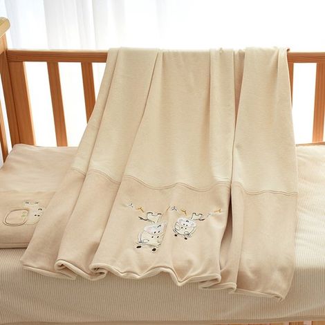 Ropa de cama, Funda nórdica de algodón teñido naturalmente, segura para bebés, con bordados, Algodón puro, agradable para la piel, 150200 (1/5)