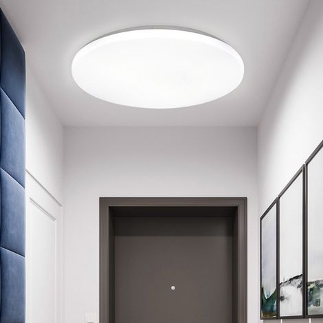 LED Plafonnier 12W Blanc Naturel Rond 23 CM,180 Angle Lampe de Plafond pour Salon,Salle de Bain,Chambre,Couloir,Cuisine,Pas de Détecteur (1/4)