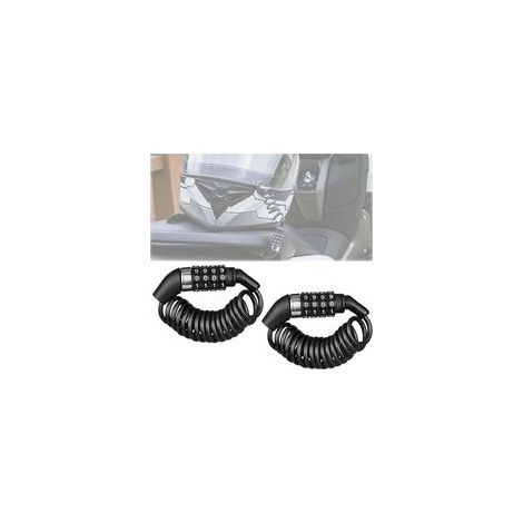 2 Pièces Cadenas de Vélo, Trottinette Velo Electrique Casque Moto avec 4 Chiffres (1/4)