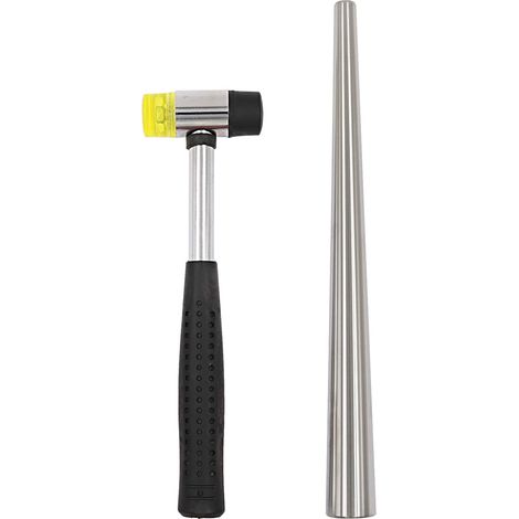 Bague Mandrel Acier Anneau Agrandissant Bâton Bijoux Marteau Caoutchouc Fabrication Outils Kit (1/4)