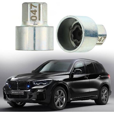 Douille antivol pour écrous de roue et outil de démontage des écrous de roue compatibles avec les BMW Série 1/3/5/6/7 X4 X5 X6 Z4 ( ) 047 (1/5)