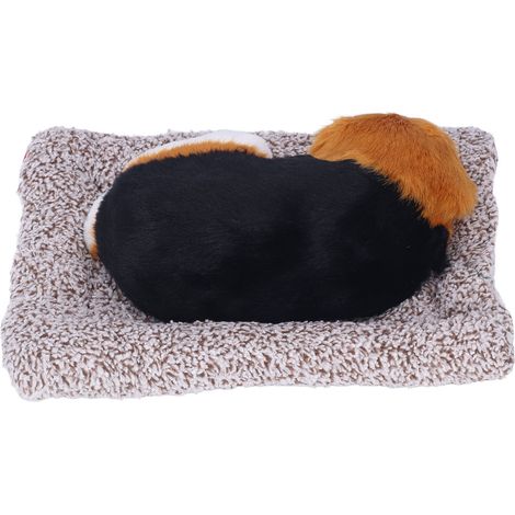 Chien factice avec sons, adorable et réaliste, cadeau original, en peluche plastique, jouet pour voiture, grand chien Beagle (1/5)