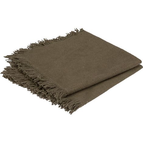 2 Serviettes de table Ethnique kaki (1/2)