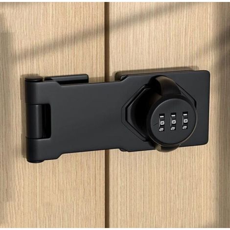 Serrure de porte à code en acier inoxydable avec vis pour casiers scolaires ou domestiques, rangements, placards, rails de fenêtre (1/5)