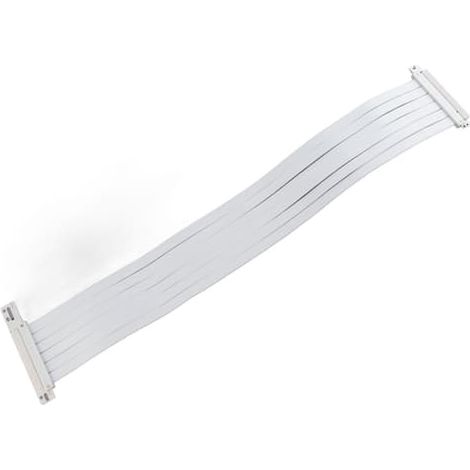 Câble d'extension PCIe 3.0 x16 haute vitesse, flexible à 90 degrés, blanc, 60 cm / 23,6 pouces (1/5)
