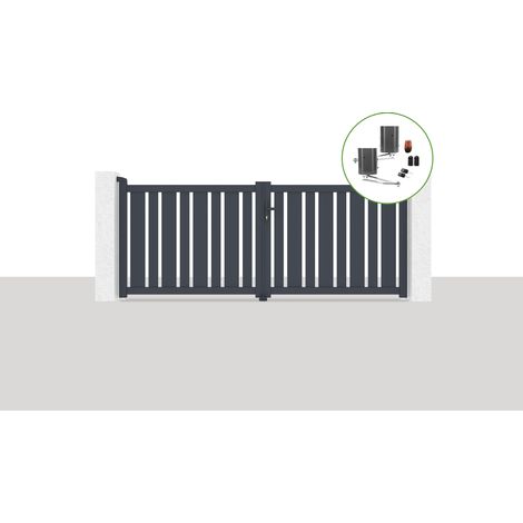 Portón eléctrico batiente 3x1,2m VEYMONT + BUNKER B500 motorización (1/5)