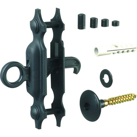 Torbel – Arrêt de volet à paillette composite – Finition blanche – Réglage 24 à 36 mm – Pour volets aluminium ou PVC (1/3)