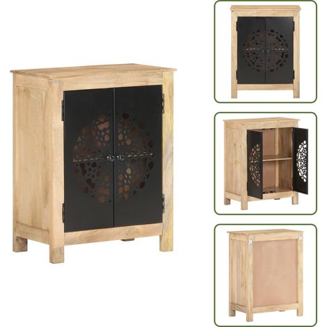 Buffet 60x35x75 cm Bois de manguier massif - Buffet - Commode - Meuble De Rangement - Mobilier - Bois De Manguier (1/5)