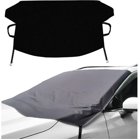 Couverture Pare-Brise Voiture, Bache de Protection Hiver pour Véhicules, Protege Pare Brise Givre et Fenetre Avant, Contre Neige, Gel, Soleil et Poussière, pour Plupart des VéHicules