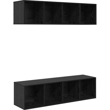 Maison Exclusive - Ensemble meuble TV 3 pcs Chêne noir Bois d'ingénierie