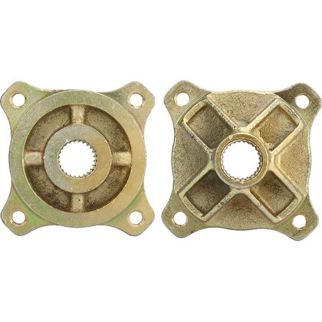 Hinterradnaben, 4-Loch, 24 Zähne, 25 mm, für 125-cm³-, 150-cm³- und 200-cm³-Karts, Paar (2 Stück), geeignet für Quads und Buggys (1/5)