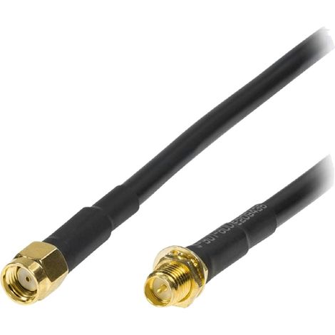Cable d'extension d'antenne interieure 5M - Noir