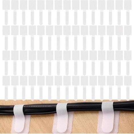 60 ganci adesivi per esterni per rete per gatti - Modello 3M - Bianco - Adatti per reti di sicurezza per gatti (1/4)