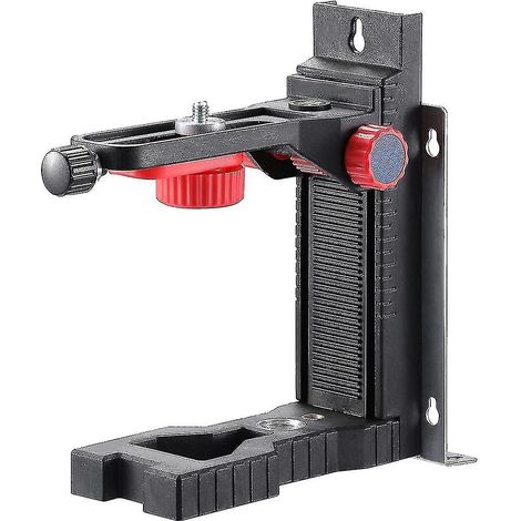 Support magnétique pour niveau laser, adaptateur de niveau laser réglable en forme de L avec filetage mâle de 14 pouces (1/4)