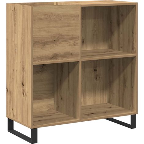 Maison Exclusive - Mueble para discos de vinilo Roble artisan 84,