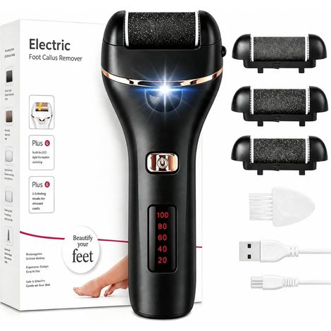 Rapeuse Pieds Électrique étanche IPX7 Rechargeable 2 Vitesses Ponceuse (1/5)