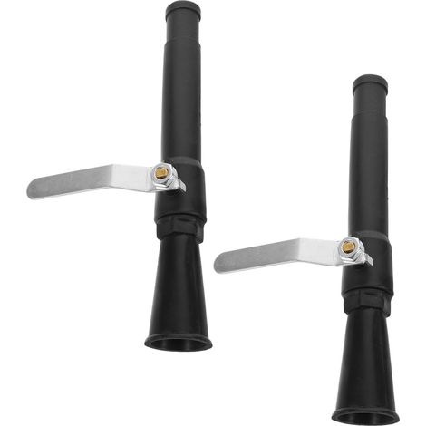 2 Pièces Lance à Incendie pour Tuyau D'incendie Noir Compatible sans Couture Décharge Rapide en Plastique et Métal pour Lieux Publics et Entrepôts (1/5)