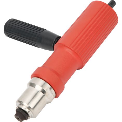 Kit de conversion pour pistolet à rivets électrique, manche en métal robuste, clé manuelle rouge, outil de bricolage (1/5)
