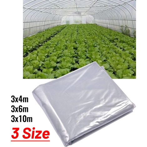 Filiyano-Serre agricole transparente 34/6/10m, film protecteur plastique imperméable et anti-UV pour la culture des plantes