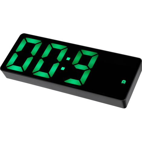 Réveil Miroir LED Numérique avec Double Alimentation Pile/USB, Affichage Clair Moderne (1/5)