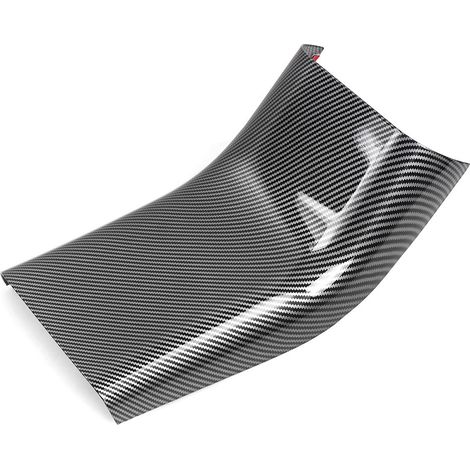 Suitable for Tesla Model 3Y rear air conditioning vent kick-proof decorative cover, automotive interior trim panel - ABS plastic - glossy carbon texture (1/3)