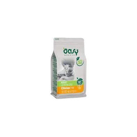 Gatto - Croccantini Sterilised Pollo 300 gr - 1,5 - 7,5 Kg OASY - size 300 gr (1/2)