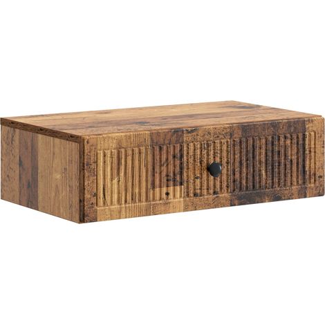 Wall-Mounted Side Table Wall-mounted Old Wood 59 x 34.5 x 17 cm vidaXL