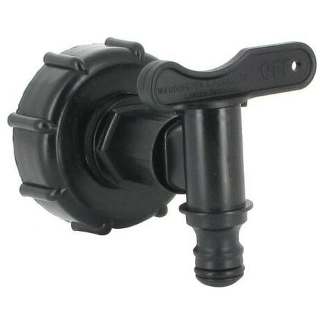 Multicuves Raccord S60X6 Robinet PEHD pour cuve 1000 L Sortie rapide Ø 15 mm Compatible avec vannes S60X6 (1/4)