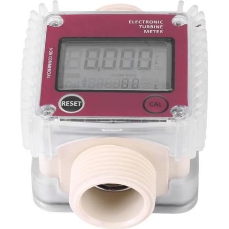 Flussometro a turbina, flussometro per acqua da 10-120 litri/minuto, flussometro digitale per gasolio. (1/4)