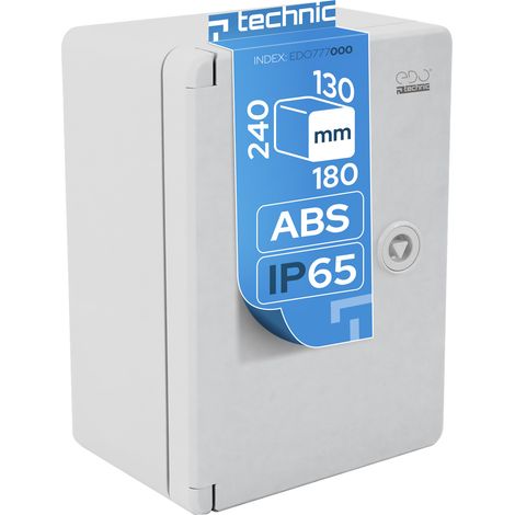Coffret électrique nu étanche IP65 Edo en ABS 180 x 240 x 130 mm - montage en saillie (1/5)